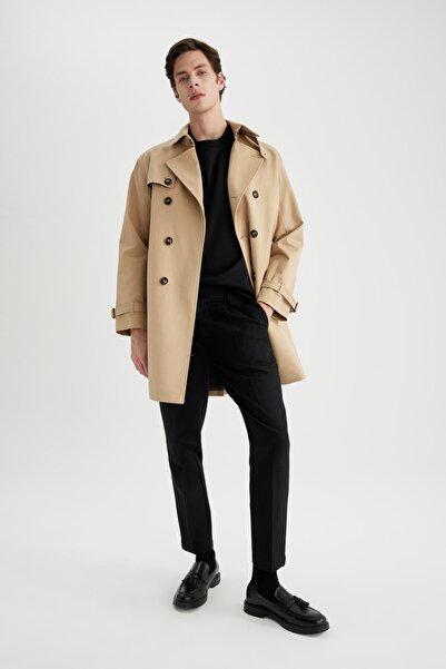 DeFacto Regular Fit Polo Collar Parka Coat Y4579az24sp