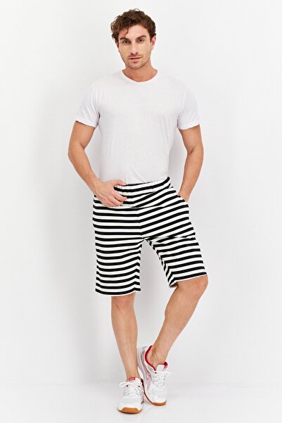 Champion Men Sportswear Fit Stripe Training Shorts, Navy