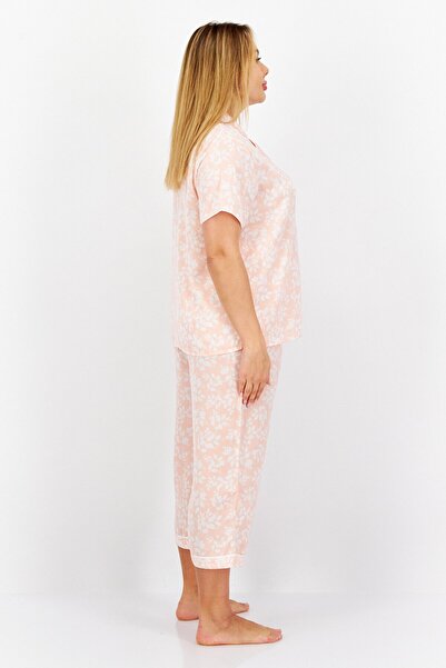 Anne Klein Women 2Pcs Floral Print Pajama Sets, Pink