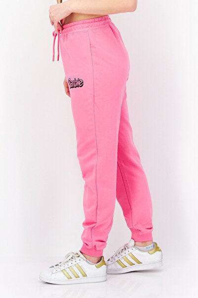 Barbie Women Printed Jogger Pants, Pink