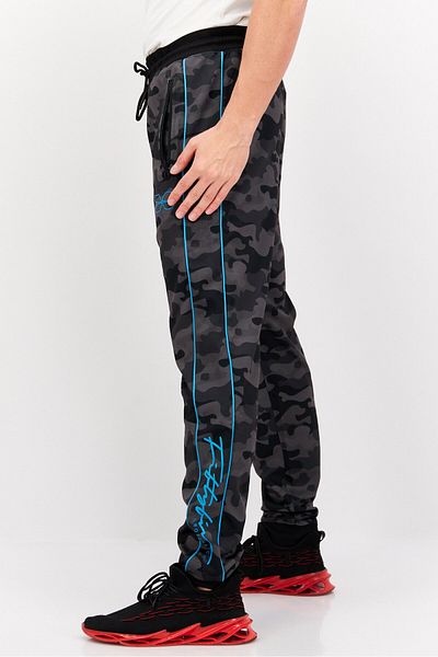Crosshatch Men Drawstring Camouflage Jogger Pants, Multicolor
