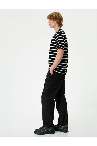 Koton Oversize Parachute Trousers with Cargo Pocket Detail