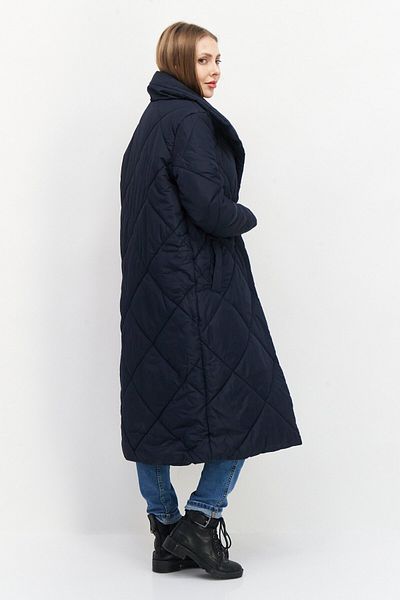 French Connection Women Plain Quilted Jacket, Navy