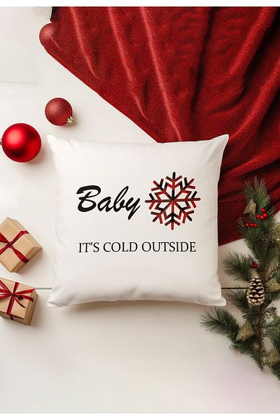 Filamente New Year Christmas Pattern - 4-Piece Throw Pillow Cover Set, Double Sided Digital Printed