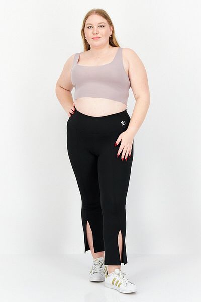 Adidas Originals Women Plus Size Pull On Training Tights, Black