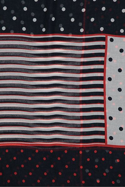 Tchibo Loop Scarf 160 x 100 cm, Navy and Red