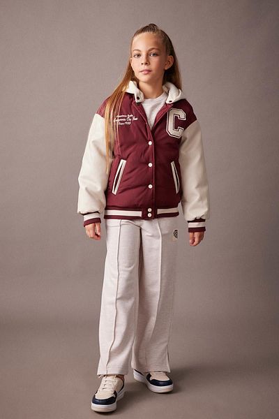 DeFacto Girl - Water Repellent, Detachable Hooded Bomber Jacket A0888a823au