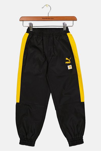 Puma بنطال رياضي مريح للأولاد للتنزه في الهواء الطلق، أسود