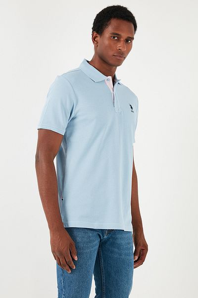 U.S. Polo Assn. S.U.A. Tricou polo pentru bărbați cu gât polo - 100% bumbac, cu croiala normală G081SZ 0111794832
