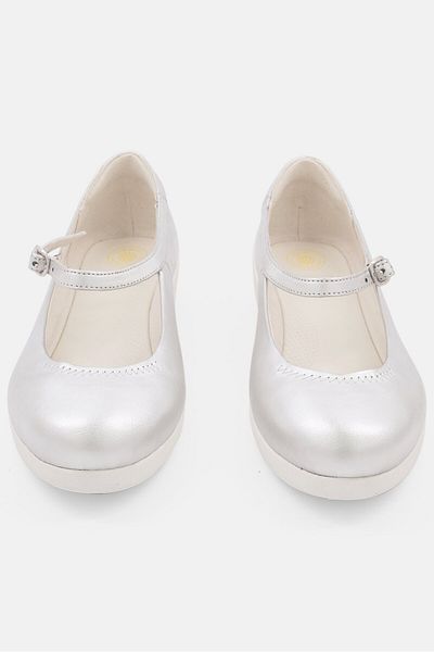 Fitflop Women F-pop Mary Jane Slip On Flat Shoes, Silver