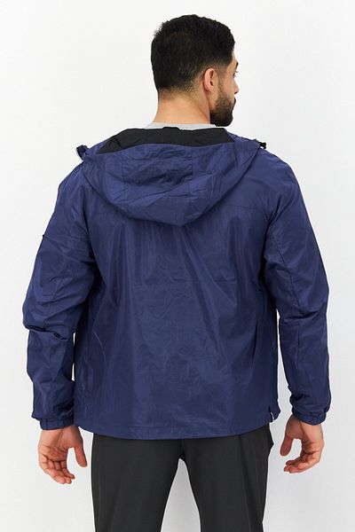 Replay Men Plain Windbreaker Jacket, Blue