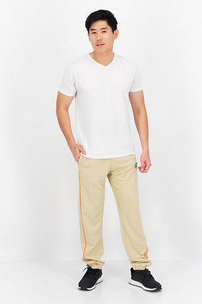 Fila Men Sportswear Fit Brad Logo Training Sweatpants, Beige