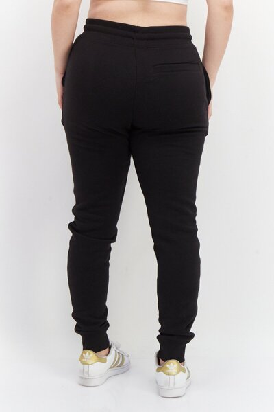 French Connection Women Regular Fit Plain Jogger Pants, Black