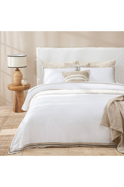 Chakra Dorıan Nevresim Seti Çift Kişilik Ekru/Bej