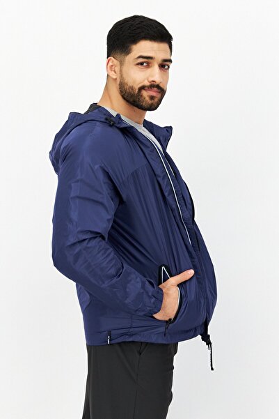 Replay Men Plain Windbreaker Jacket, Blue