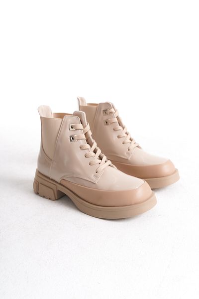 Solo Bag Γυναικείες Flat Lace Up Elastic Daily Boots