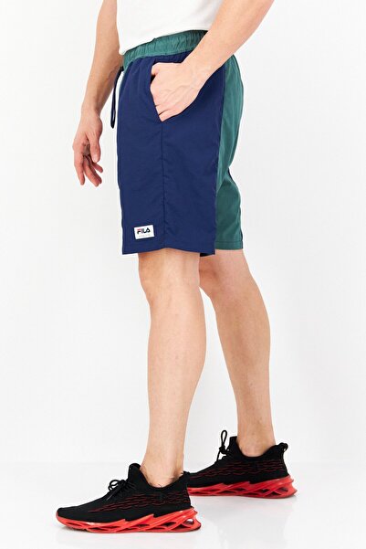 Fila Men Sportswear Fit Drawstring Two Tone Outdoor Shorts, Green