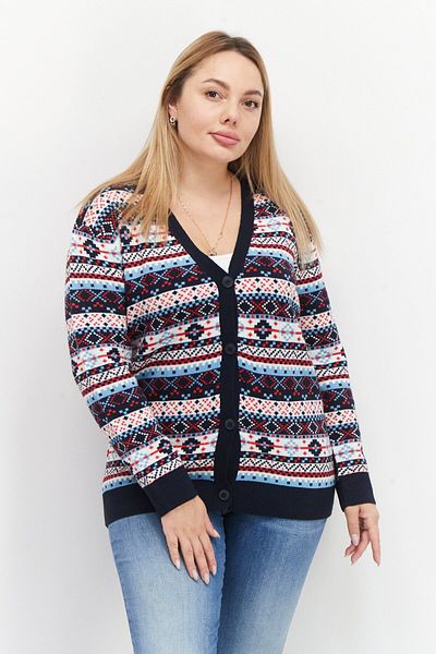 Threadbare Women Button Front Cardigan, Navy Combo