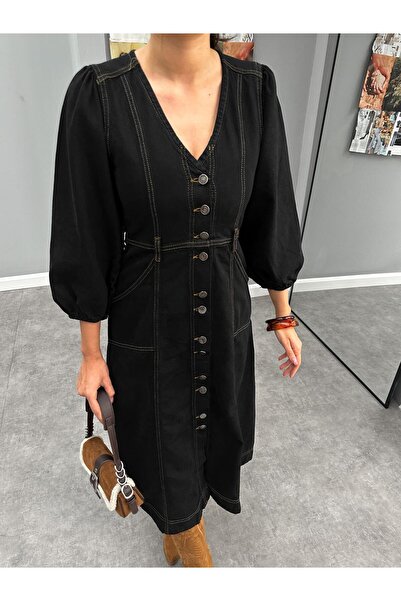 ESRAHELVACI Τζιν φόρεμα με μπαλόνι