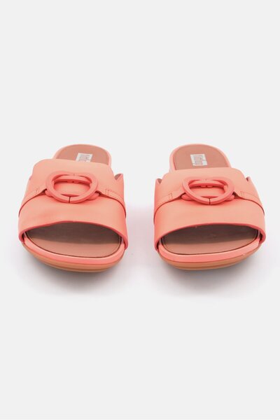 Fitflop Women Slip On Leather Flats, Orange