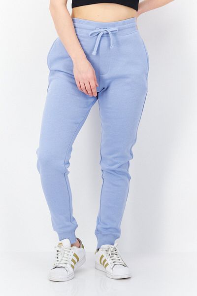 French Connection Women Regular Fit Plain Jogger Pants, Sage Blue