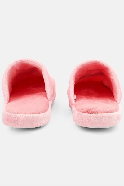 Handcraft Women Embroidered Slip On Slippers, Pink Combo