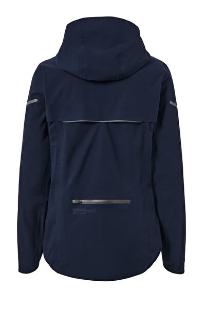 Tchibo Women Regular Fit Half Zip Running Windbreaker Jacket, Navy Blue