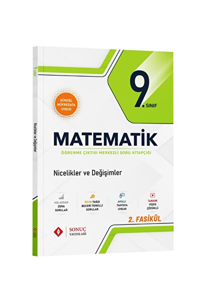 Sonuç Yayınları 9. Sınıf Matematik Modüler Set 2025-2026 Yeni Müfredat