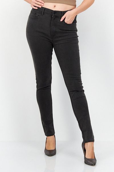 French Connection Women Washed 30 Inseam Skinny Pants, Dark Grey