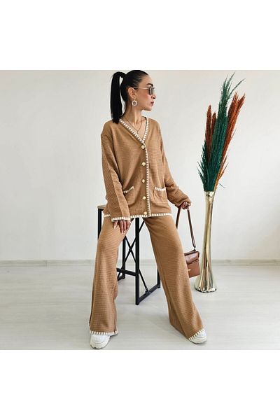 Altı Üstü Butik Set din bumbac dublu croșetat brodat