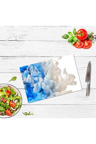 Saban Blue Smoke 30X40 cm Glass Cutting Board