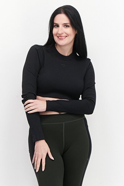Adidas Originals Women Sportswear Fit Long Sleeve Training Top, Black