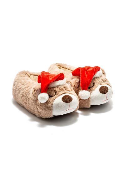 Twigy Smoke Women, Waiter Size Animal Slippers Καφέ 36/41
