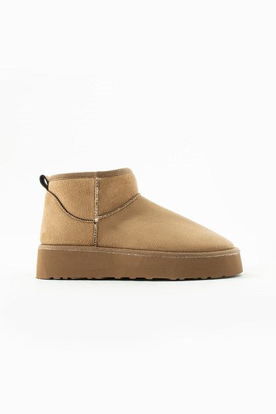 Seniorah Mely Mink Suede Thick Sole Women's Boots with Fur Inside