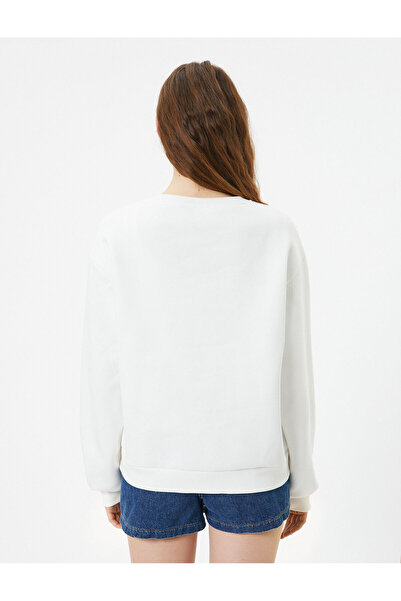 Koton Oversize mikina s hviezdnou potlačou - výstrih, dlhý rukáv