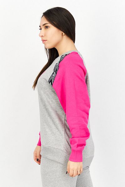 UMBRO Women Sportswear Fit Hooded Brand Logo Sweatshirts, Pink