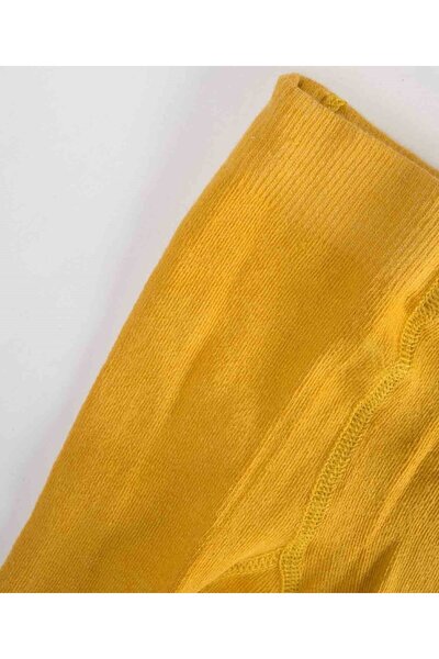 Cigit Dětské hladké punčochové kalhoty 1-9 let hořčičně žluté