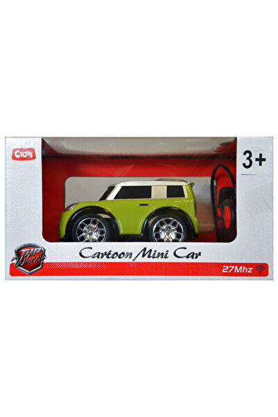 CToys Cartoon Mini Car 27 Mhz Full Fonksiyon Uzaktan Kumandalı Yeşil Araba QX3688 93