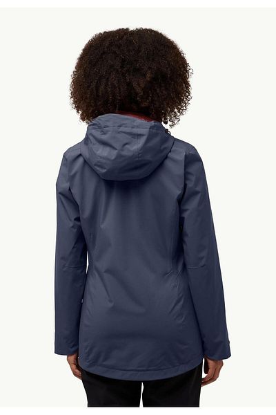 Jack Wolfskin Palton de exterior impermeabil pentru femei Rotwand 3IN1-a60333