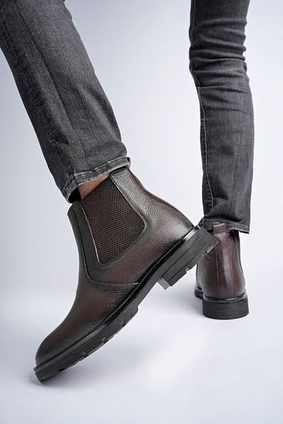 Deripabuc Genuine Leather Brown Men's Leather Boots Mrd26-0105