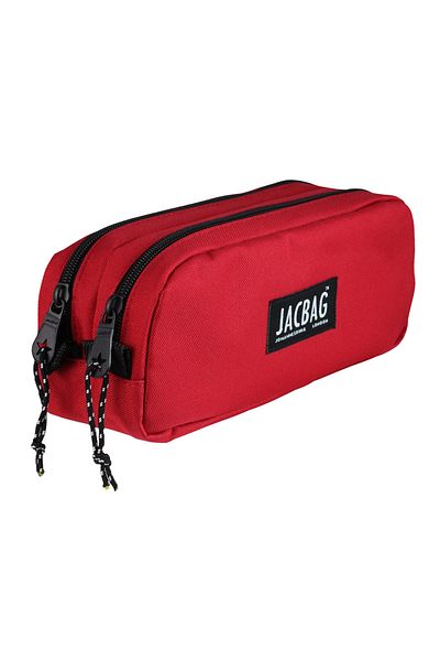 Jacbag علبة أقلام رصاص مزدوجة الحقيبة - علبة أقلام ذات مقصورة مزدوجة