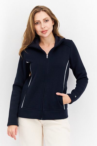 Champion Women Comfort Fit Full Sleeve Training Sweatshirt, Navy