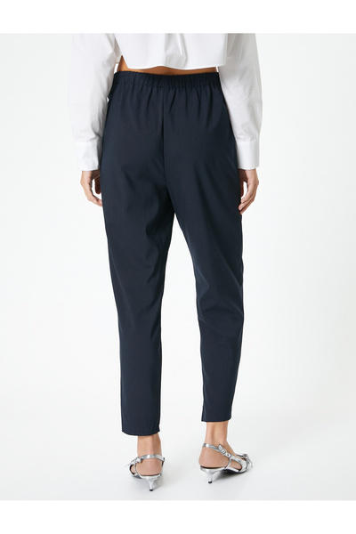 Koton Sárgarépa nadrág magas derekú gombos öv zseb részletes