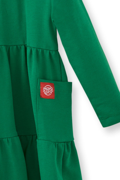 Maya And Luca Κορίτσια - Βασικό φόρεμα με μακρυμάνικο δύο κλωστές