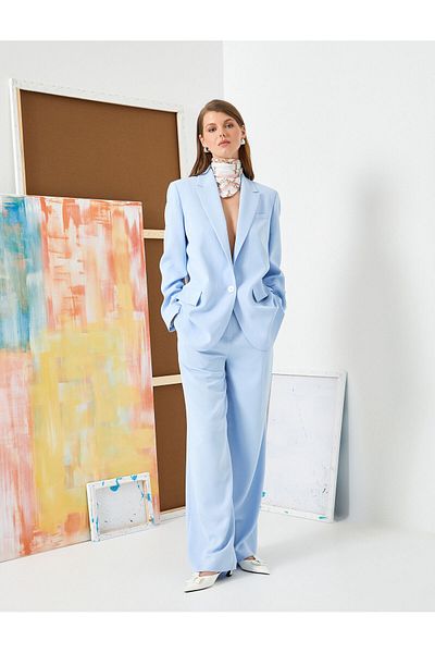 Koton Μπουφάν μπλέιζερ oversize με κουμπωμένο καπάκι και τσέπη