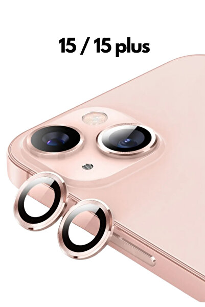 favorscase Iphone 15 15 Plus Uyumlu Kamera Koruma Renkli Lens Koruyucu Temper...