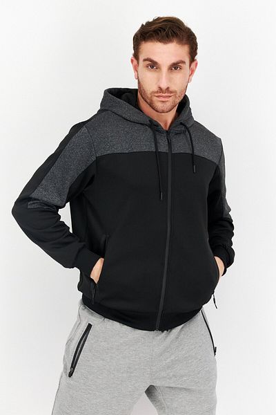 Cultura Men Sportswear Fit Long Sleeve Training Sweatshirt, Black
