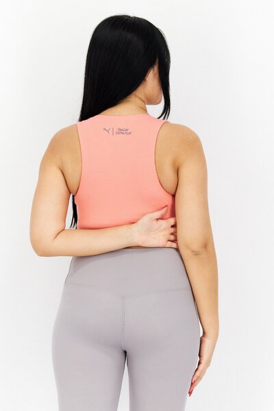 Puma Women Sportswear Fit Sleeveless Tank Top, Peach