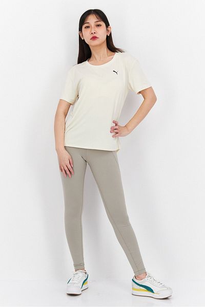 Puma Women Sportswear Fit Training Short Sleeve T-shirt, Off White