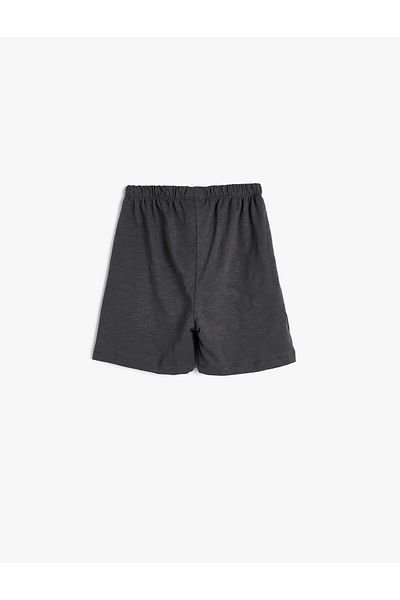 Koton Shorts Print Detailed Tie Waist Cotton